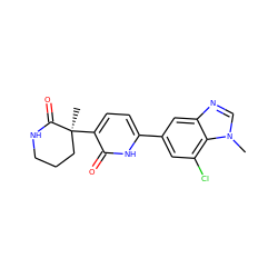 Cn1cnc2cc(-c3ccc([C@@]4(C)CCCNC4=O)c(=O)[nH]3)cc(Cl)c21 ZINC000474610011