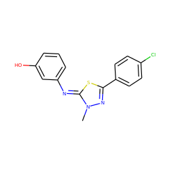 Cn1nc(-c2ccc(Cl)cc2)s/c1=N\c1cccc(O)c1 ZINC000028374451