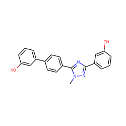 Cn1nc(-c2cccc(O)c2)nc1-c1ccc(-c2cccc(O)c2)cc1 ZINC000073161293