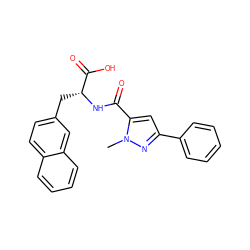 Cn1nc(-c2ccccc2)cc1C(=O)N[C@H](Cc1ccc2ccccc2c1)C(=O)O ZINC000045354165