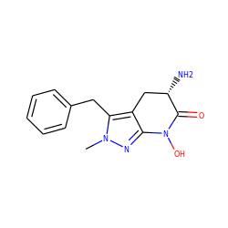 Cn1nc2c(c1Cc1ccccc1)C[C@H](N)C(=O)N2O ZINC000166333846