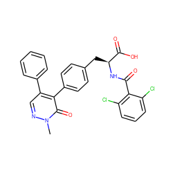 Cn1ncc(-c2ccccc2)c(-c2ccc(C[C@H](NC(=O)c3c(Cl)cccc3Cl)C(=O)O)cc2)c1=O ZINC000029127783