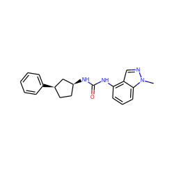 Cn1ncc2c(NC(=O)N[C@H]3CC[C@@H](c4ccccc4)C3)cccc21 ZINC000169704874