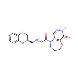 Cn1ncc2c(c1=O)OCCCN2C(=O)CNC[C@@H]1COc2ccccc2O1 ZINC000026729102