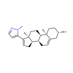 Cn1nccc1C1=CC[C@@H]2[C@@H]3CC=C4C[C@@H](O)CC[C@]4(C)[C@@H]3CC[C@]12C ZINC000027073344