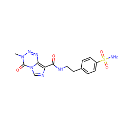 Cn1nnc2c(C(=O)NCCc3ccc(S(N)(=O)=O)cc3)ncn2c1=O ZINC001772617849