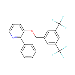 FC(F)(F)c1cc(COc2cccnc2-c2ccccc2)cc(C(F)(F)F)c1 ZINC000028349893