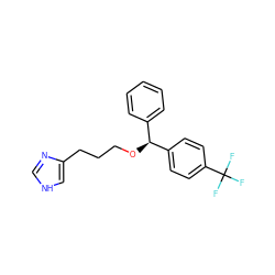 FC(F)(F)c1ccc([C@@H](OCCCc2c[nH]cn2)c2ccccc2)cc1 ZINC000026149913