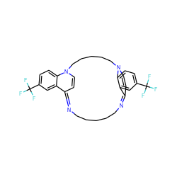 FC(F)(F)c1ccc2c(c1)C1=NCCCCCN=C3C=CN(CCCCCN2C=C1)c1ccc(C(F)(F)F)cc13 ZINC000377848805