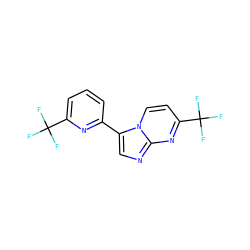 FC(F)(F)c1cccc(-c2cnc3nc(C(F)(F)F)ccn23)n1 ZINC000028569713