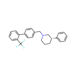 FC(F)(F)c1ccccc1-c1ccc(CN2CCC[C@@H](c3ccccc3)C2)cc1 ZINC000040953925