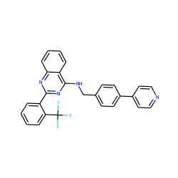 FC(F)(F)c1ccccc1-c1nc(NCc2ccc(-c3ccncc3)cc2)c2ccccc2n1 ZINC000198319164