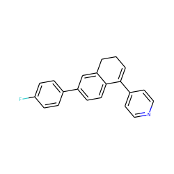 Fc1ccc(-c2ccc3c(c2)CCC=C3c2ccncc2)cc1 ZINC000040976508
