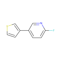 Fc1ccc(-c2ccsc2)cn1 ZINC000013607086
