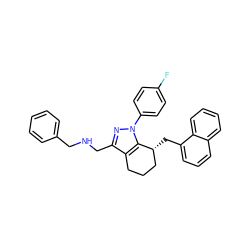 Fc1ccc(-n2nc(CNCc3ccccc3)c3c2[C@H](Cc2cccc4ccccc24)CCC3)cc1 ZINC000026570719