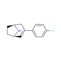 Fc1ccc(C2=C[C@H]3CC[C@@H](C2)N3)cc1 ZINC000038523942