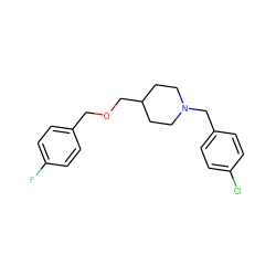 Fc1ccc(COCC2CCN(Cc3ccc(Cl)cc3)CC2)cc1 ZINC000000014959