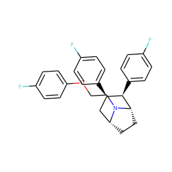 Fc1ccc(OCCN2[C@H]3CC[C@@H]2C[C@@H](c2ccc(F)cc2)[C@H]3c2ccc(F)cc2)cc1 ZINC000036271034