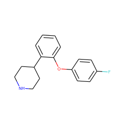 Fc1ccc(Oc2ccccc2C2CCNCC2)cc1 ZINC000045316616