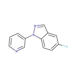 Fc1ccc2c(cnn2-c2cccnc2)c1 ZINC000209601614