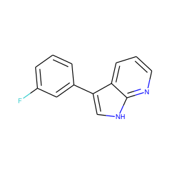 Fc1cccc(-c2c[nH]c3ncccc23)c1 ZINC000063539743