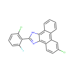 Fc1cccc(Cl)c1-c1nc2c3ccc(Cl)cc3c3ccccc3c2[nH]1 ZINC000045254985