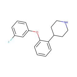 Fc1cccc(Oc2ccccc2C2CCNCC2)c1 ZINC000045318966