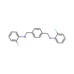 Fc1ccccc1NCc1ccc(CNc2ccccc2F)cc1 ZINC000028863084