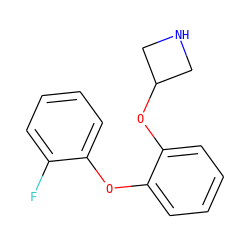 Fc1ccccc1Oc1ccccc1OC1CNC1 ZINC000066112436