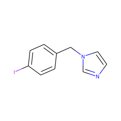 Ic1ccc(Cn2ccnc2)cc1 ZINC000034849755