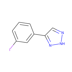 Ic1cccc(-c2cn[nH]n2)c1 ZINC000013671892