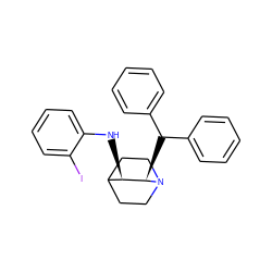 Ic1ccccc1N[C@@H]1C2CCN(CC2)[C@@H]1C(c1ccccc1)c1ccccc1 ZINC000096271155