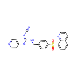 N#C/N=C(\NCc1ccc(S(=O)(=O)c2cccc3cccnc23)cc1)Nc1ccncc1 ZINC000103231977