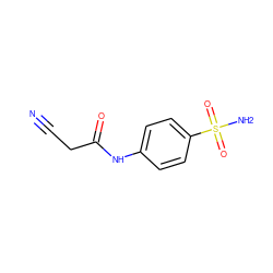 N#CCC(=O)Nc1ccc(S(N)(=O)=O)cc1 ZINC000003239609