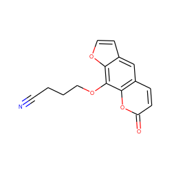 N#CCCCOc1c2occc2cc2ccc(=O)oc12 ZINC000202161135