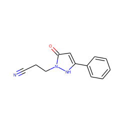 N#CCCn1[nH]c(-c2ccccc2)cc1=O ZINC000007777848