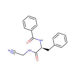 N#CCNC(=O)[C@H](Cc1ccccc1)NC(=O)c1ccccc1 ZINC000013676603