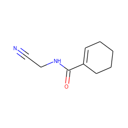 N#CCNC(=O)C1=CCCCC1 ZINC000028569118