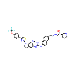 N#CN/C(=N\c1ccc2c(c1)CCN2c1nc(-c2ccc(OC(F)(F)F)cc2)cs1)Nc1ccc2cc(CCNC[C@H](O)c3cccnc3)ccc2c1 ZINC000095548264