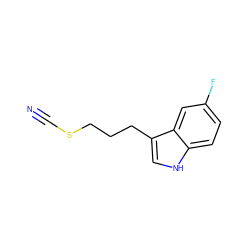 N#CSCCCc1c[nH]c2ccc(F)cc12 ZINC000095603618