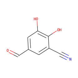 N#Cc1cc(C=O)cc(O)c1O ZINC000027981028