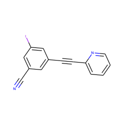 N#Cc1cc(I)cc(C#Cc2ccccn2)c1 ZINC000071295927