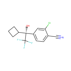 N#Cc1ccc([C@](O)(C2CCC2)C(F)(F)F)cc1Cl ZINC000653914388