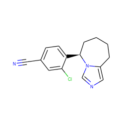 N#Cc1ccc([C@H]2CCCCc3cncn32)c(Cl)c1 ZINC000035283666