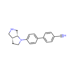 N#Cc1ccc(-c2ccc(N3CC[C@@H]4CNC[C@@H]43)cc2)cc1 ZINC000043017420