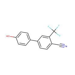 N#Cc1ccc(-c2ccc(O)cc2)cc1C(F)(F)F ZINC000028825056