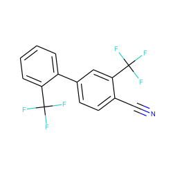 N#Cc1ccc(-c2ccccc2C(F)(F)F)cc1C(F)(F)F ZINC000028825060