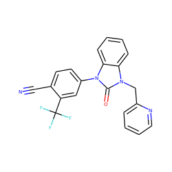 N#Cc1ccc(-n2c(=O)n(Cc3ccccn3)c3ccccc32)cc1C(F)(F)F ZINC000084617038