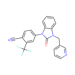 N#Cc1ccc(-n2c(=O)n(Cc3cccnc3)c3ccccc32)cc1C(F)(F)F ZINC000084617040