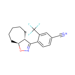 N#Cc1ccc(C2=NO[C@H]3CCCCC[C@H]23)c(C(F)(F)F)c1 ZINC000095574900